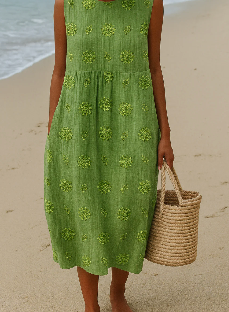 INGER – Elegant blomsterkjole til sommeren | Modehuset Stockholm