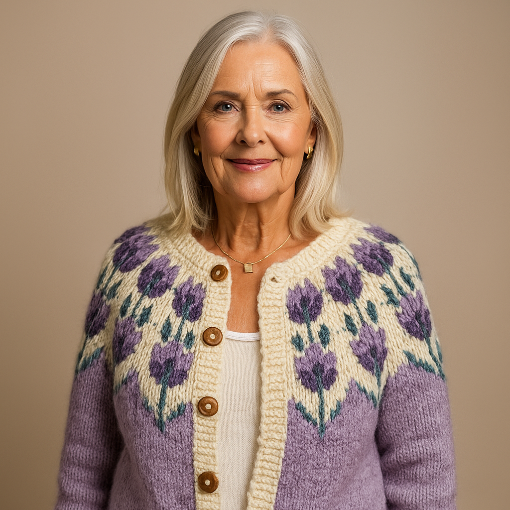 Ethel & Harold - Klassisk Islandsk Ull Vintage Cardigan