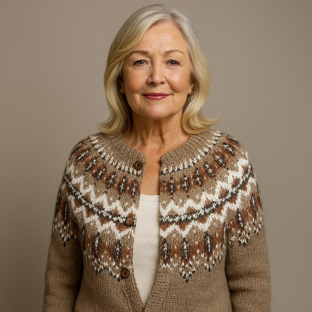 Ethel & Harold - Klassisk islandske ull vintage cardigan