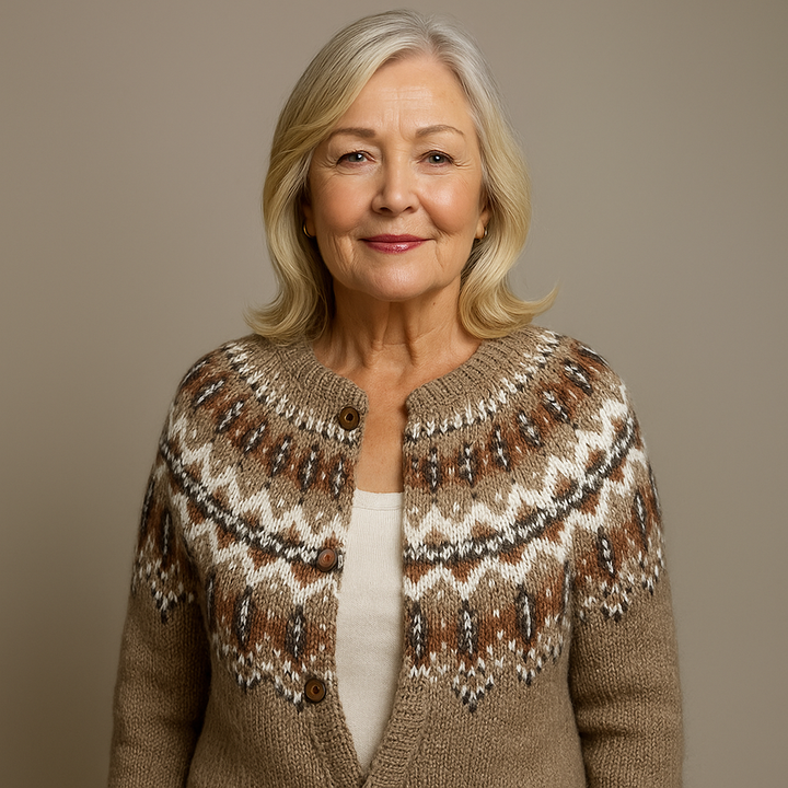 Ethel & Harold - Klassisk islandske ull vintage cardigan