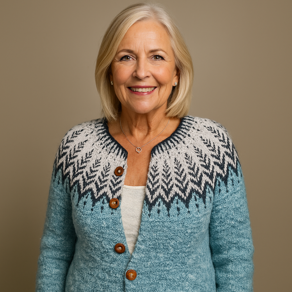 Ethel & Harold - Retro islandsk ullcardigan