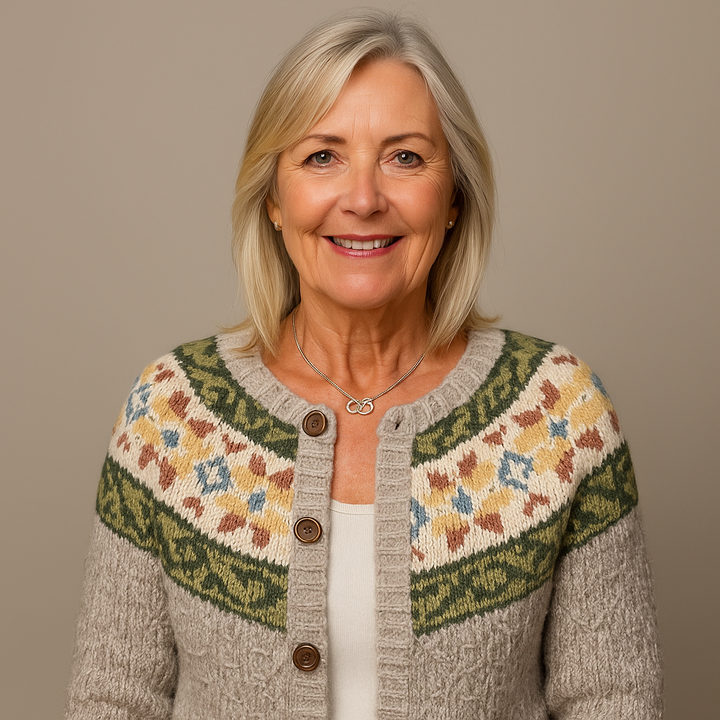 Ethel & Harold - Inspirert Vintage Islandsk Ull Cardigan