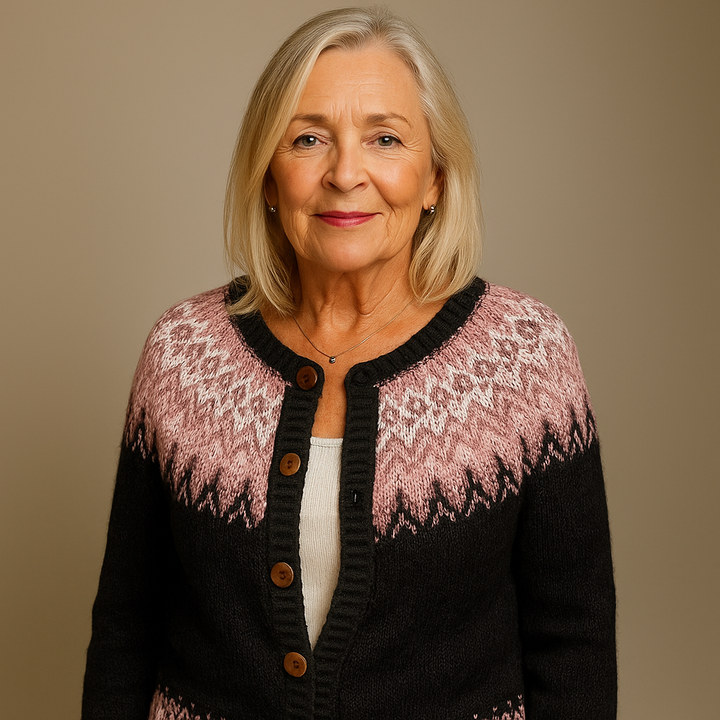 Ethel & Harold - Klassisk islandsk ull vintage cardigan