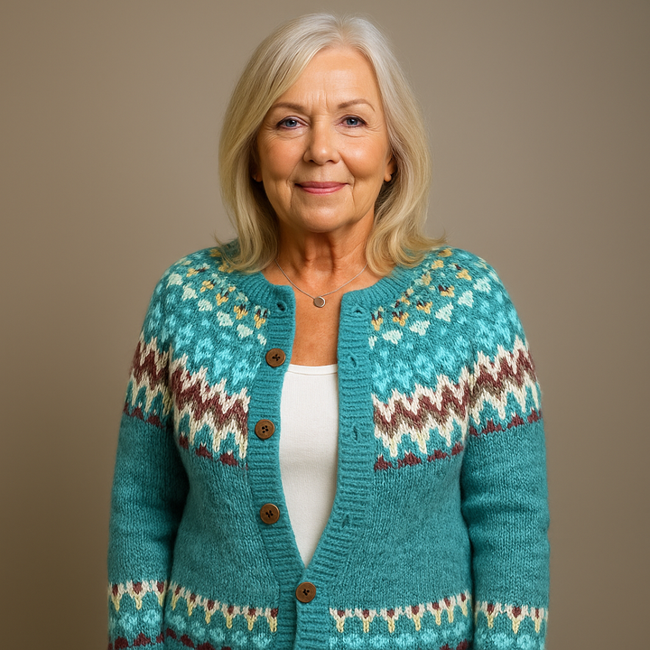 Ethel & Harold - Klassisk islandsk ull cardigan
