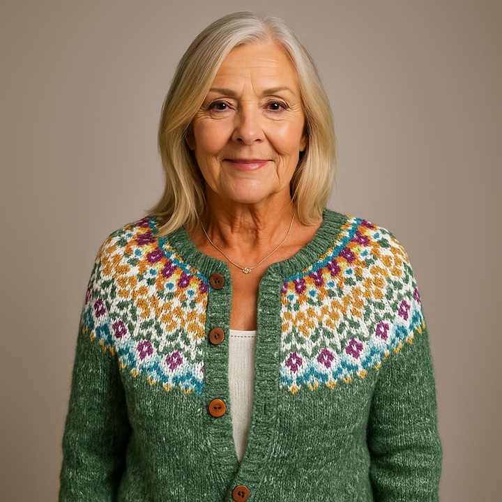Ethel & Harold - Klassisk islandsk ull vintage cardigan