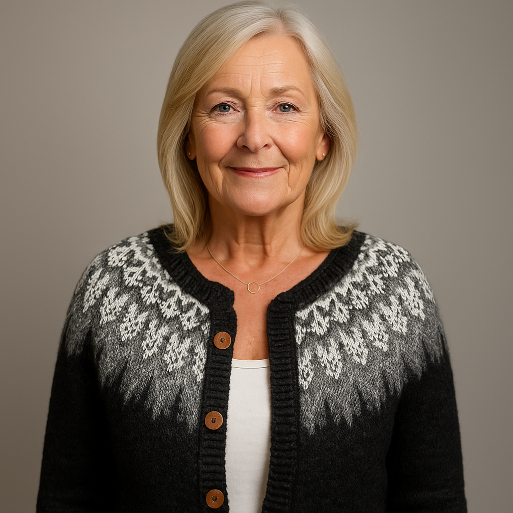 Ethel & Harold - Klassisk islandske ull cardigan