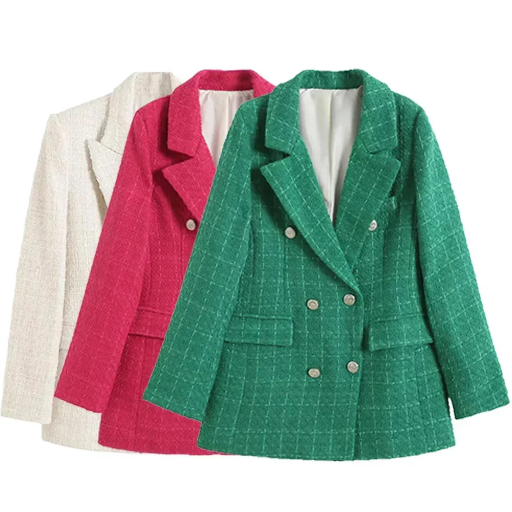 Amelia™ - Stilig Tweed Blazer