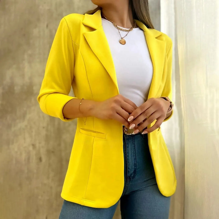 Aria™ - Minimalistisk Blazer med Lange Ermer