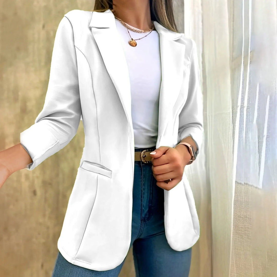 Aria™ - Minimalistisk Blazer med Lange Ermer