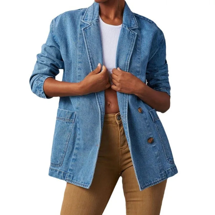 Ella™ - Stilig Denim Blazer Jakke