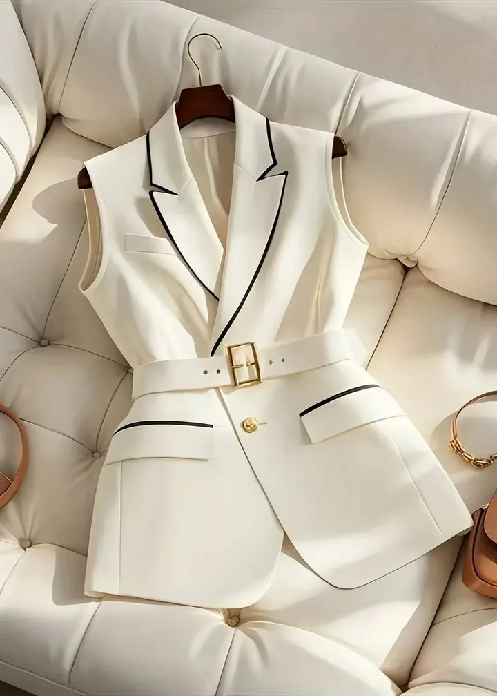 Sophia™ - Elegant Vest Med Belte