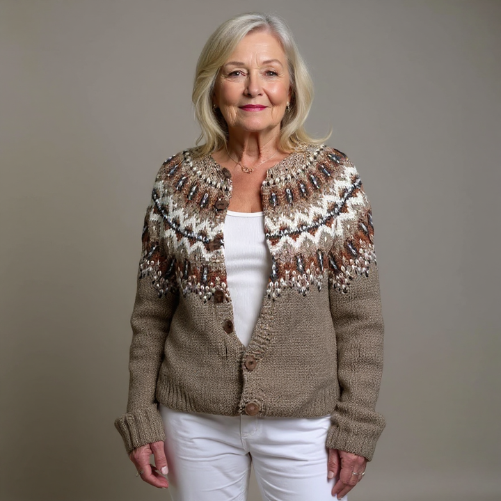 Ethel & Harold - Klassisk islandske ull vintage cardigan