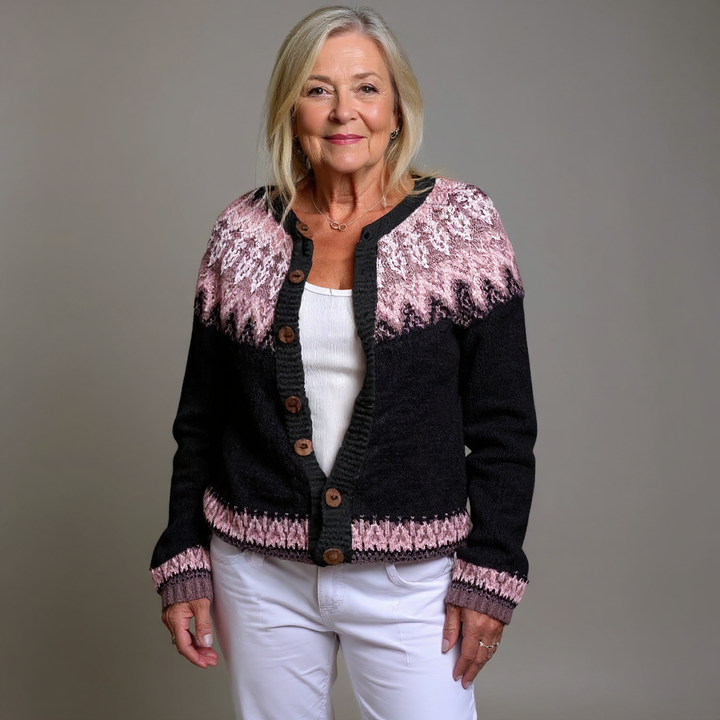 Ethel & Harold - Klassisk islandsk ull vintage cardigan