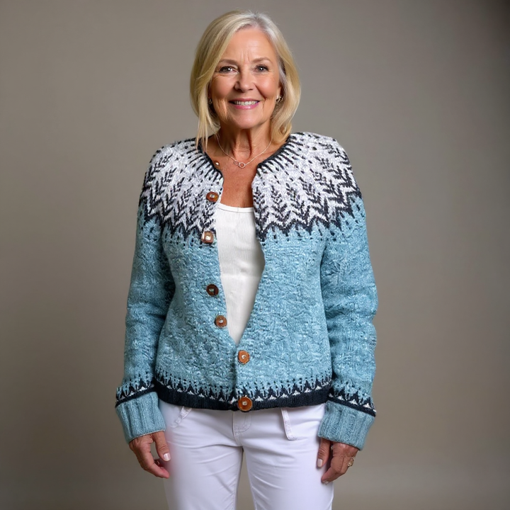 Ethel & Harold - Retro islandsk ullcardigan