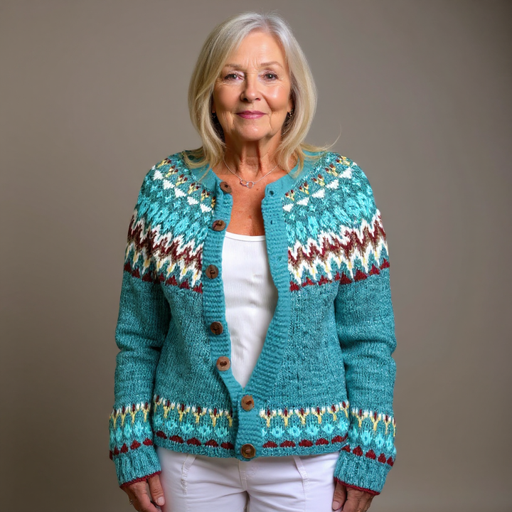 Ethel & Harold - Klassisk islandsk ull cardigan