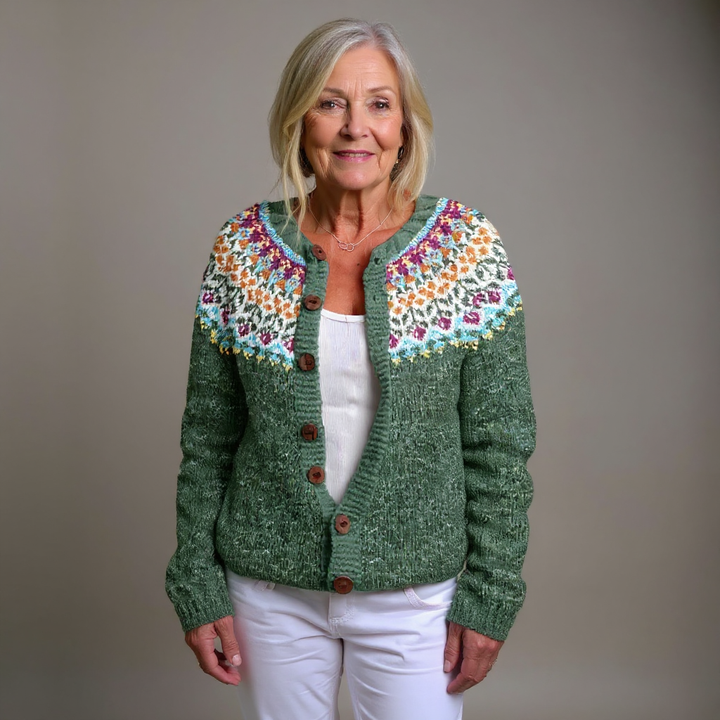 Ethel & Harold - Klassisk islandsk ull vintage cardigan