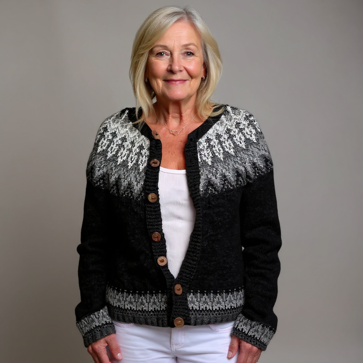 Ethel & Harold - Klassisk islandske ull cardigan
