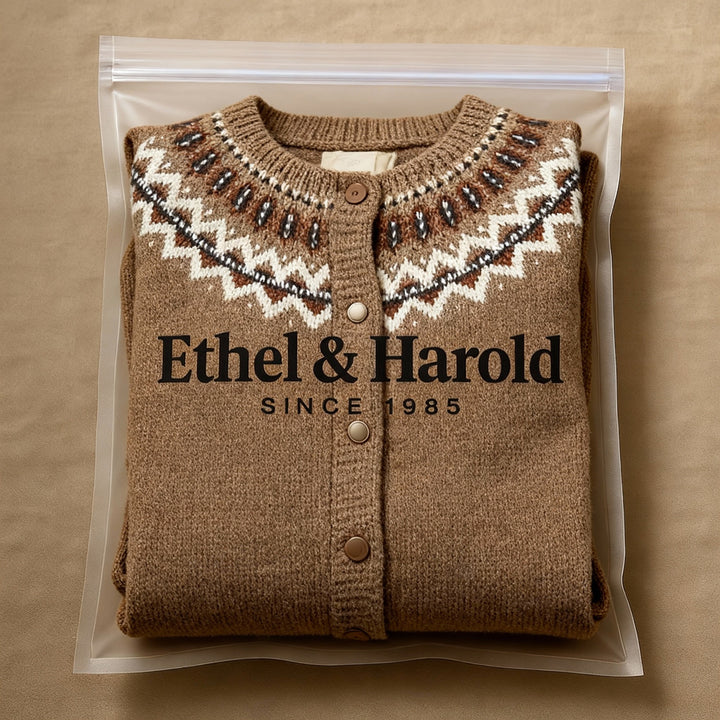 Ethel & Harold - Klassisk islandske ull vintage cardigan