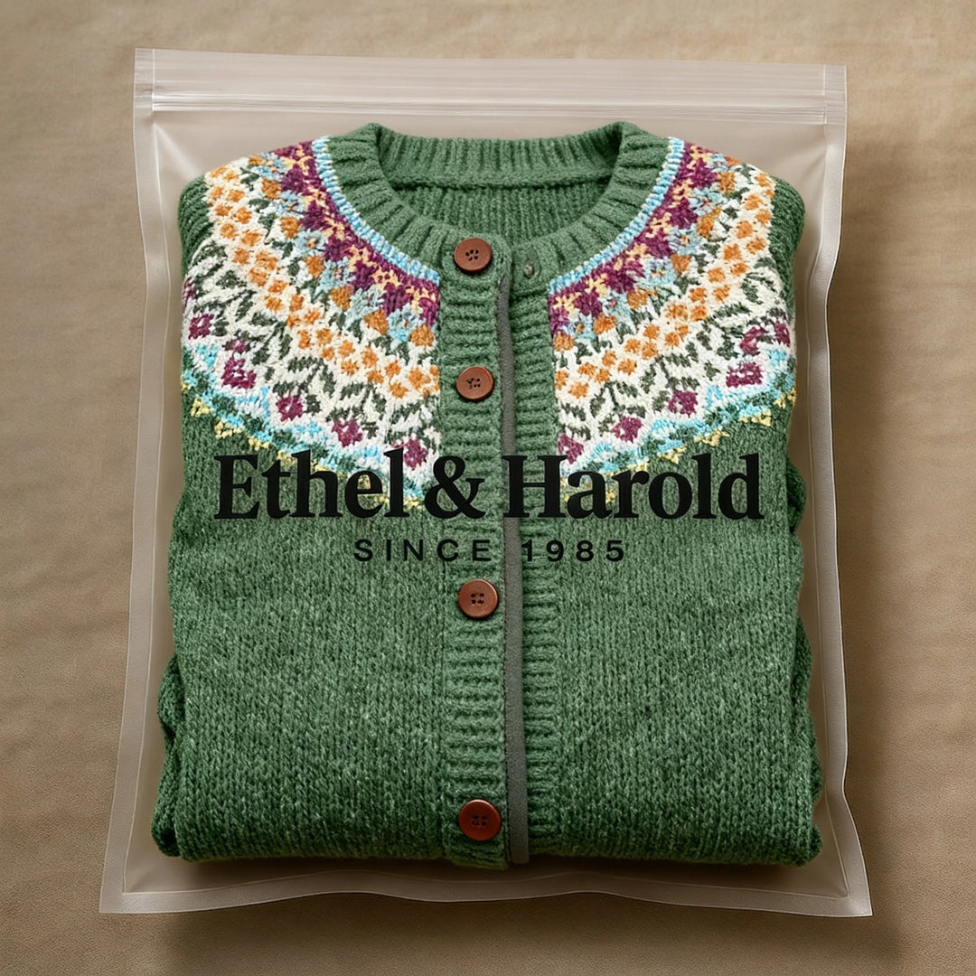 Ethel & Harold - Klassisk islandsk ull vintage cardigan