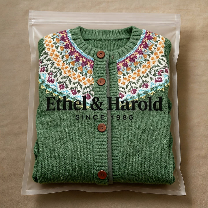 Ethel & Harold - Klassisk islandsk ull vintage cardigan