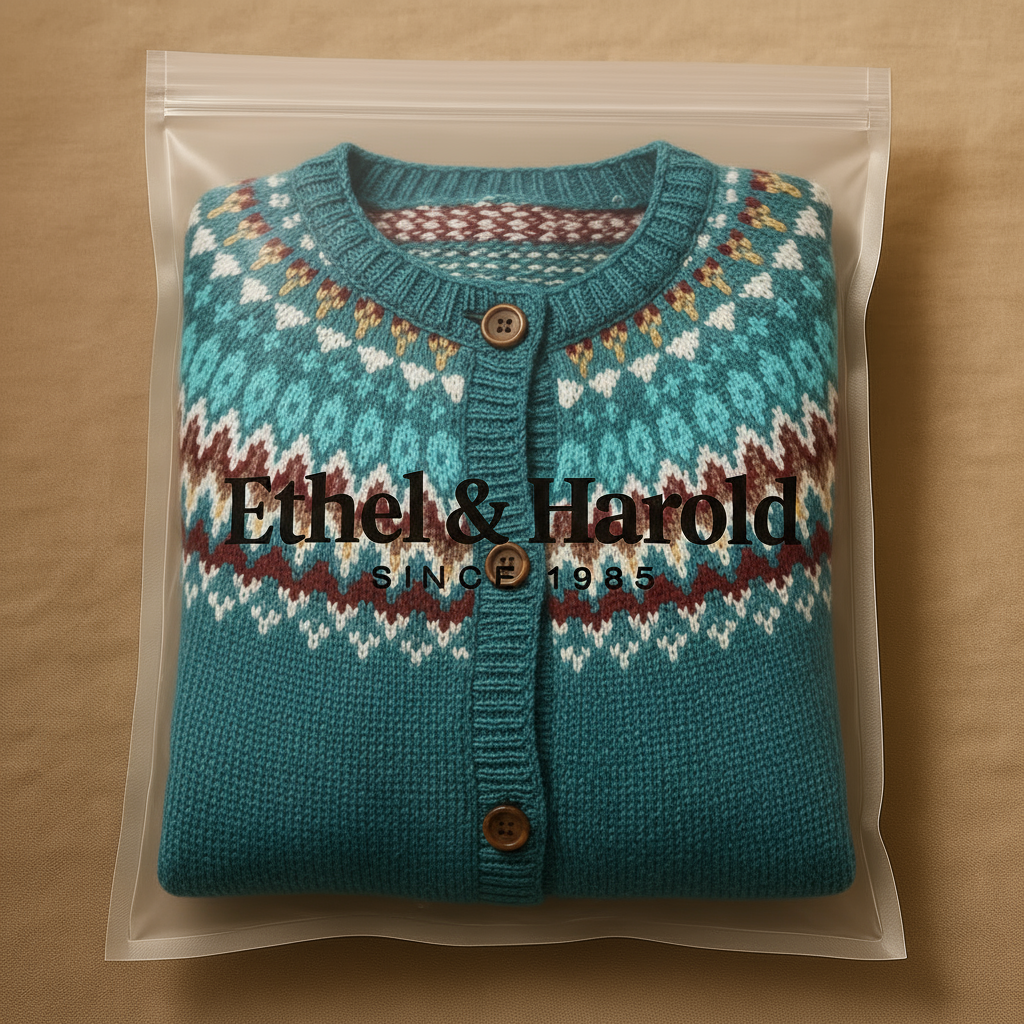 Ethel & Harold - Klassisk islandsk ull cardigan