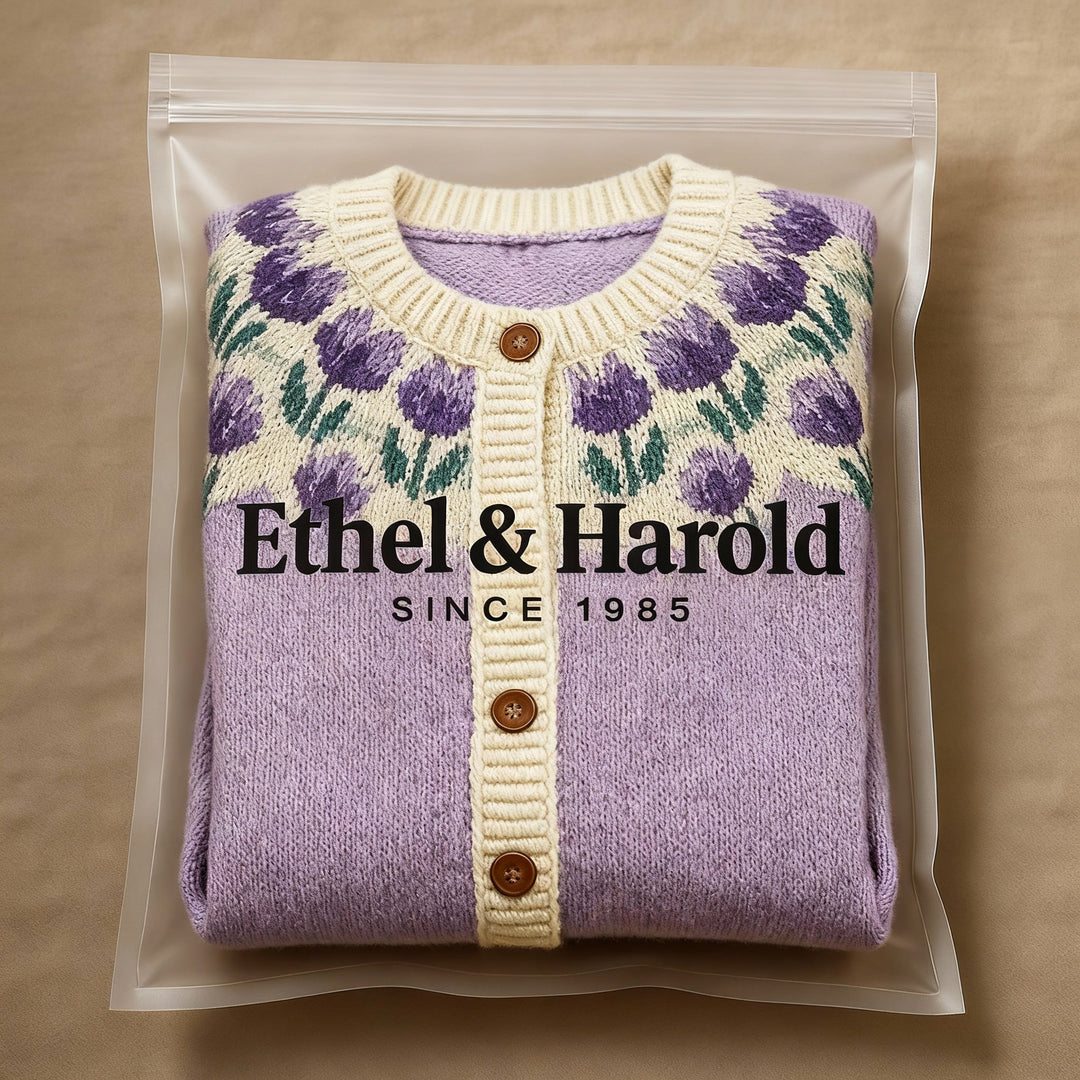 Ethel & Harold - Klassisk Islandsk Ull Vintage Cardigan