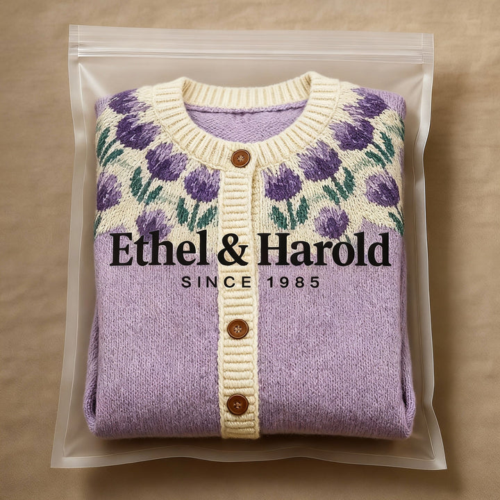 Ethel & Harold - Klassisk Islandsk Ull Vintage Cardigan