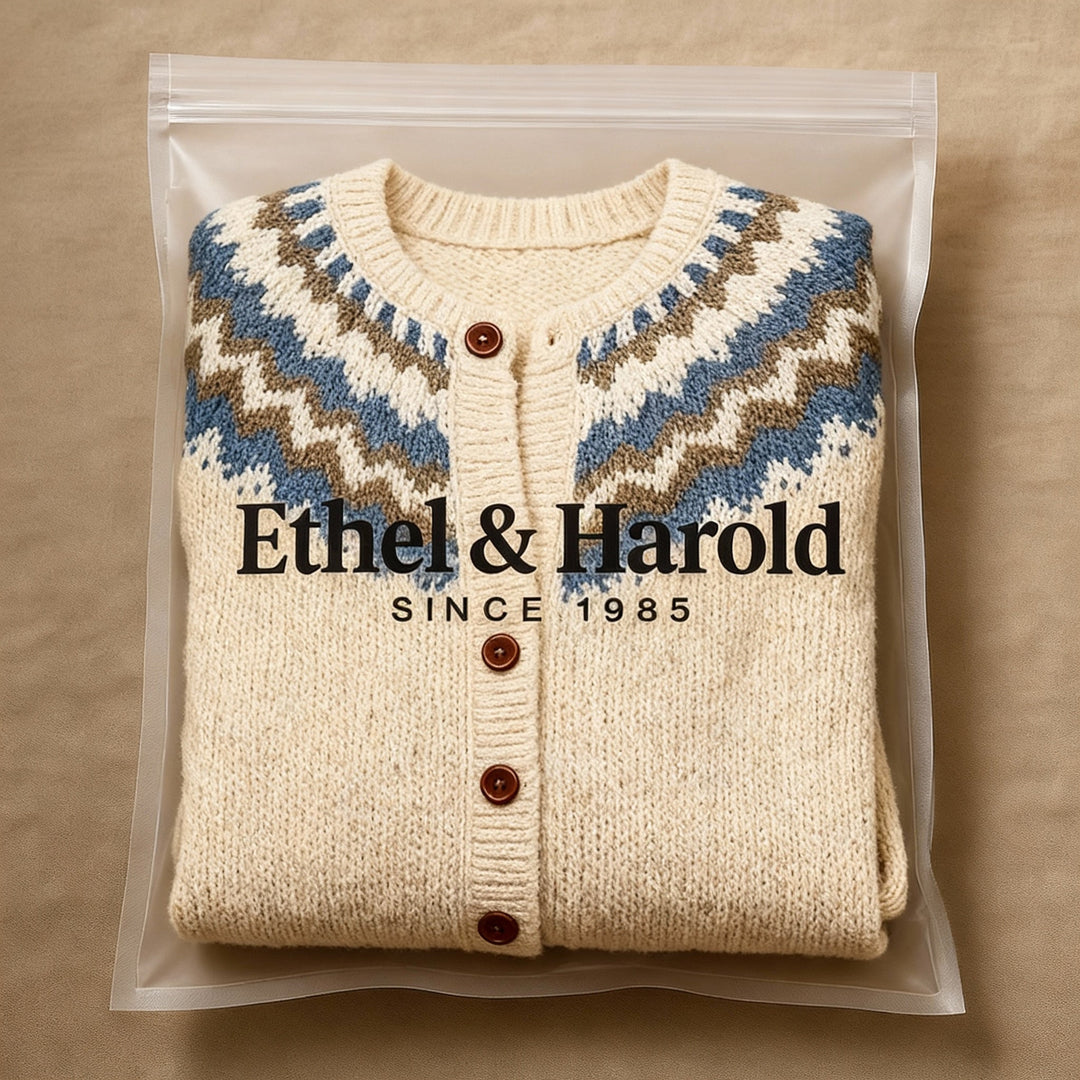 Ethel & Harold - Klassisk islandsk ull cardigan