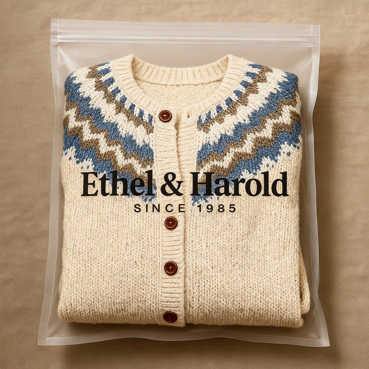 Ethel & Harold - Klassisk islandsk ull cardigan