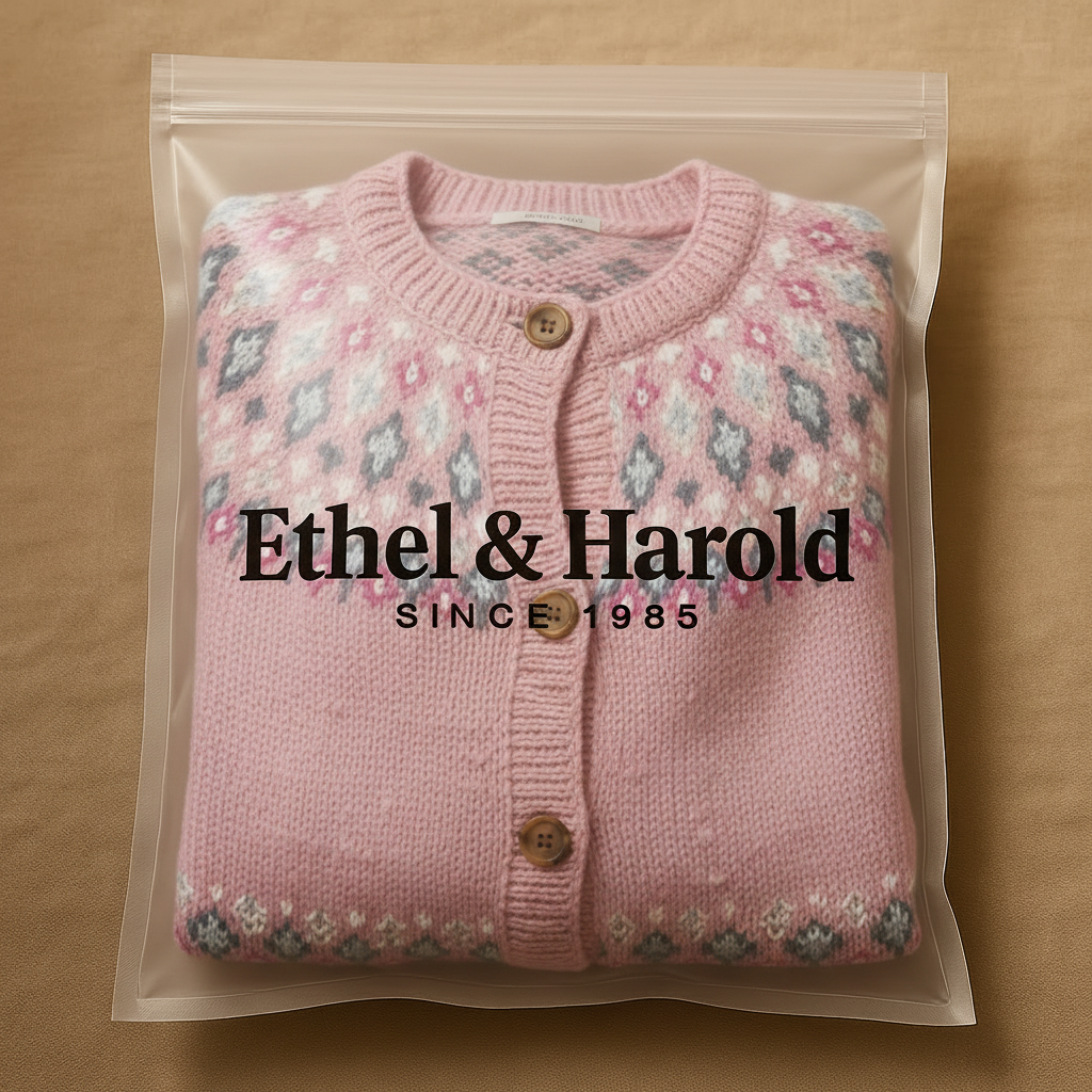 Ethel & Harold - Koselig Rosa Ullcardigan