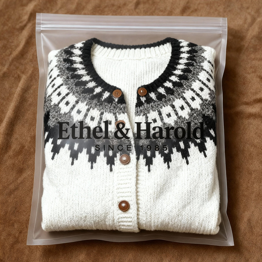 Ethel & Harold - Klassisk islandsk ullcardigan