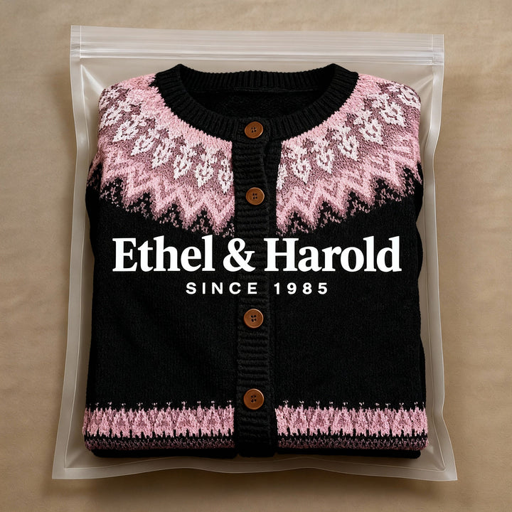 Ethel & Harold - Klassisk islandsk ull vintage cardigan