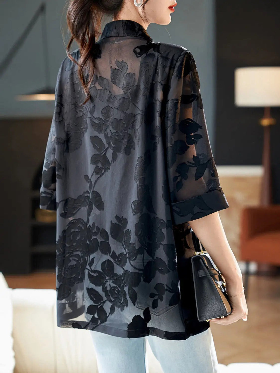 Aubrey™ - Elegant Blomster Blazer