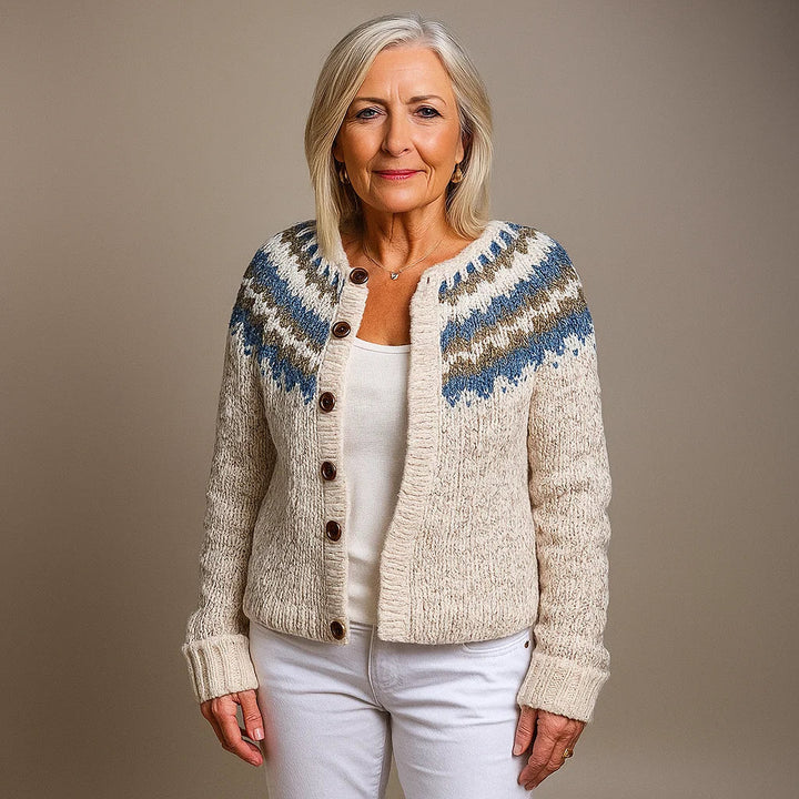Ethel & Harold - Klassisk islandsk ull cardigan