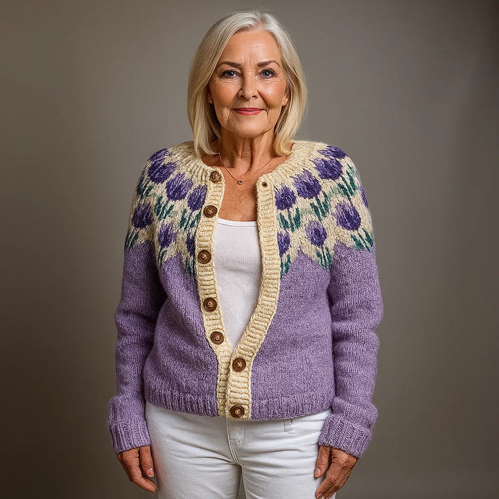 Ethel & Harold - Klassisk Islandsk Ull Vintage Cardigan